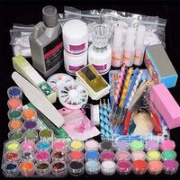 Acrylic Nail Kit Acrylic Powder Glitter Nail Art Kit Decoration Tools Manicure Set