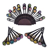 Fashion Jewelry Hand Painted Floral Wooden Hair Stick With Single And Double Prongs For Women Accessories