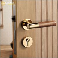 EADER Classic wood grain American door handle high standard door lock set