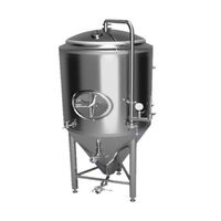 CE Marked Fully Aseptic AISI304 Stainless Steel Beer Fermentation Tank with Cooling Jacket and PU Insulation