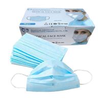 OEM Masker 3 ply Disposable Face Mask Earloop Non-woven Surgical Mask Individual Pack