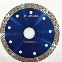 115mm1.2 thickness 22.23 mesh hot/cold press diamond circular blade sintered turbo dry cutting diamond ceramic tile disc