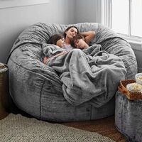 Giant Bean Bag Bed Memory Foam Big beanbag Cozy living room sofas chairs 7ft 6ft 5ft oversize bean bag chair sofa bed