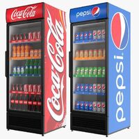 Pepsi beverage refrigerator with Glass door commercial beverage freezer refrigeration equipment