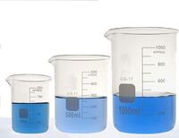 Laboratory High Quality 25ml 50ml 100ml 250ml Clear Boro 3.3 Glass Beaker