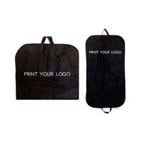 custom logo print eco-friendly non woven fabric foldable wedding dress mens suit garment bag