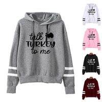 Promotional gifts party thanks giving day women's custom hoodies-turkey