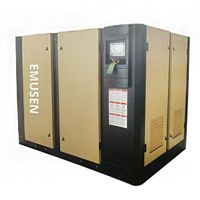 EMUSEN industrial screw compressor two stage screw air compressor 75 kw 100hp screw type air compressor