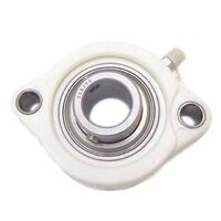 white plastic flange bearing block housing with Stainless steel inner bearing unit CTL204