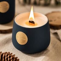 M&Scent Wholesale Luxury Custom Decoration Private Label Wood Wicks Scented Soy Wax Candles