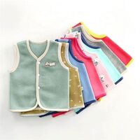 Autumn winter newest baby velvet vest kids korean version warm clothes baby cardigan vest