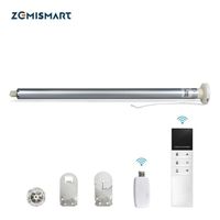 Zemismart Tuya WiFi Smart Tubular Motor Roller Shade Automatic Curtain System for 38mm Tube Alexa Google Home Bulit in Battery