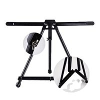 Adjustable Height to 21'' Black Arms Aluminium Table Top Tripod Mini Easel for Nice Painting
