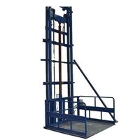 Good elevator Industrial hydraulic vertical guide rail cargo lift
