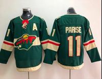 Wholesale Cheap New Stitched Sports Ice Hockey Jerseys Custom Embroidery Minnesota 11 Zach Parise 22 Niederreiter 64 Granlund