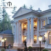 Baroque Architecture Outdoor Decoration Materials Carving Marble Stone Pediment
