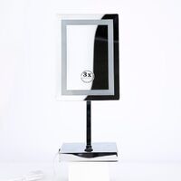 Wholesale Guestroom Hotel portable vanity lighted Magnifying Cosmetic Mirror Bath Room Led Light Table Mirror