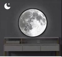 Makeup Mirror Wall Light Hallway Decorative Corridor Living Room Modern lamp Moon mirror