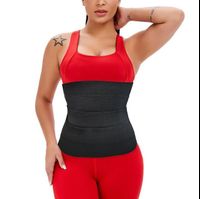 Sweat Waist Trainer Corset Trimmer Shaper Belt for Women Double Layers TUMMY CONTROL Yoga Sets Gym Belts