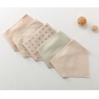 Baby products Baby saliva towel Color cotton triangle scarf Cotton saliva pocket Square scarf cotton bib
