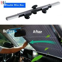 2021 Car Cooling Sunscreen Retractable Car Front Automatically Sunshade Window Shade for car SUV with Suction Cup C0180