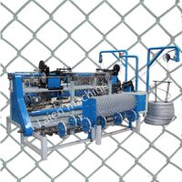 fully automatic Diamond Gi and pvc wire mesh chain link fence weaving net making machine