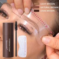 New Arrival Eyebrow Stamp And Stencil Kit eyebrow stamp tattoo hot selling waterproof mineral powder with brush eyebrow stamp
