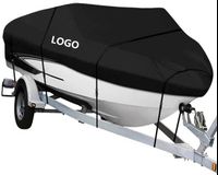 Woqi 600D Marine Grade Polyester Canvas Trailerable Waterproof Universal Boat Cover