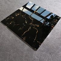 Black with gold interior floor and wall design polished glazed porcelain marble tile texture