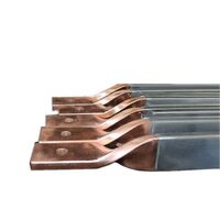 Titanium Clad Copper Bar Rod For Anode Titanium Clad Copper