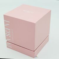 Custom Logo Print Ceramic Candle Jars Box Packaging With Lid Made Cardboard Taper Pink Rose Candle Shipping Box