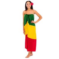 New Design Beach Wear Sarong Dress Rasta Long Dress Cover up from Indonesia