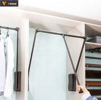 Top quality wardrobe lift , pull down closet rod , wardrobe cloth lifter
