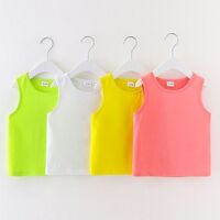 Zhejiang wholesale factory OEM baby clothes summer boys tops shirts sleeveless vest cute clothing for toddlers