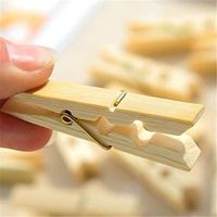 Household promotional multifunctional bamboo clothes pegs with customize package