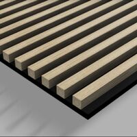 Noise Absorbing Eco Wooden Veneer MDF Slats Slatted Timber Acoustic Panels PET Felt Backing For Walling and Ceiling