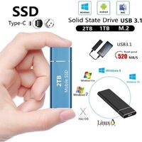 SSD02 4TB 3.2 External Solid State Drive portable high speed type-c3.1 storage disk USB PC portable mobile solid state hard disk