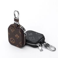 Wholesale mini luxury monogram car key holder women designer vintage checkered key chain wallets car key pochette
