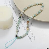 Healing Stone Phone Chain Straps Natural Crystal Healing Phone Chian For Mobile Phone Accessories