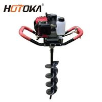 High quality 52cc gasoline earth auger digging hole machine petrol post hole borer without drill bit