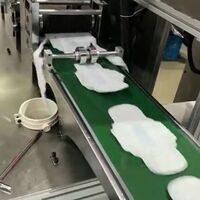 Full Auto Sanitary Napkin Pad Making Machine with Glue for ladies