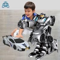 Zhorya Robot Toys Russian IC Electric Smart Kids rc New De-foramtion Intelligent Remote Control Toy B/O Alloy car Robots