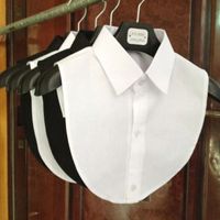 2021 Hot Sale New Design Nice Half Shirt Detachable Fake CollarColour optional collars Cotton shirt collars can be customized