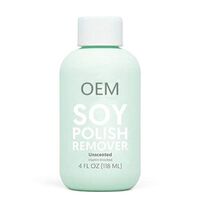 OEM Private Label Soy Bean Nail Polish Remover Lotion Cleanser For Nail Lacquer Cleansing