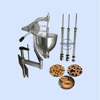 electric manual mini donut dispenser loukoumades belshaw donut ball dropper extruder depositor