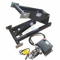 High quality dump trailer hydraulic scissor hoist lift kit with 12v dc hydraulic power unit