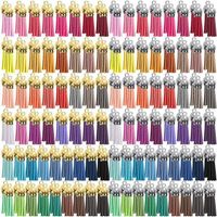 DIY 38mm Suede Leather Tassel Pendant for Key Chain Cellphone Jewelry Bags Clothes Suede Leather Fiber Fringe Tassels Trim