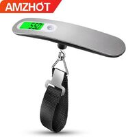 A12-0031 50kg Portable Stainless Steel Luggage Weighing Travel Portable Digital Luggage Scale