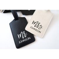Hot Sale Cheap Fashion Pure Color Custom Letter Travel PU Leather Luggage Tag With Strap
