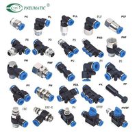 1/4 bsp pneumatic cylinder accessories fittings one touch tube Air Connector